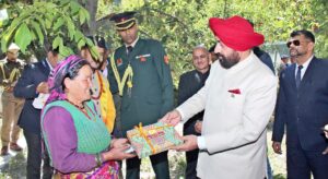 Governor reached Harshil on a two-day visit to the villages of Vibrant Village