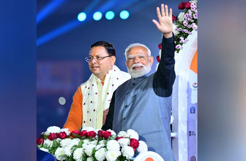 PM Modi & CM dhami